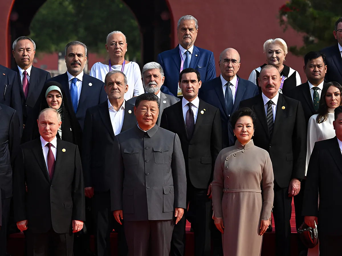Adrian Năstase și Dana Năstase la reuniunea dictatorilor de la Beijing de luna trecută. Sursă foto: Profimedia