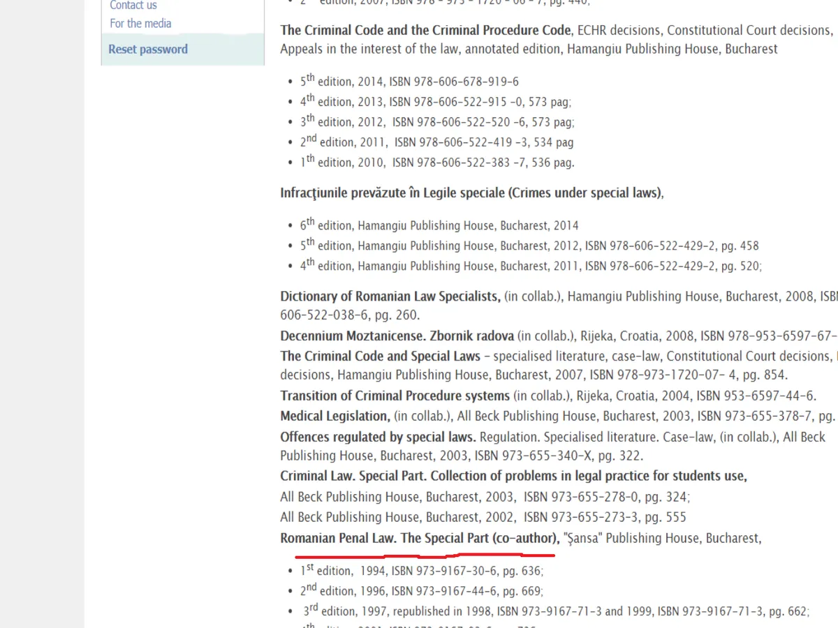 CV. Tudorel Toader. Comisia Venetia