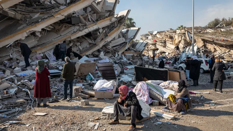 Eforturi de salvare a victimelor cutremurului, Antakya, Turcia/Foto: Profimedia Images