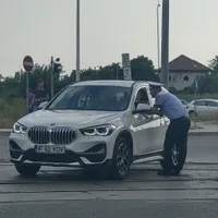 Ștefan Iovan a fost oprit de polițiști Foto: Adrian Țone/Agerpres