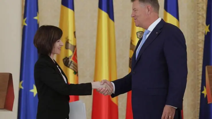 Maia Sandu și Klaus Iohannis/ Foto: Administrația Prezidențială