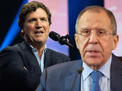 Tucker Carlson revine în dictatura lui Putin pentru un interviu cu Lavrov. Suntem aproape de război - Foto: Profimedia images