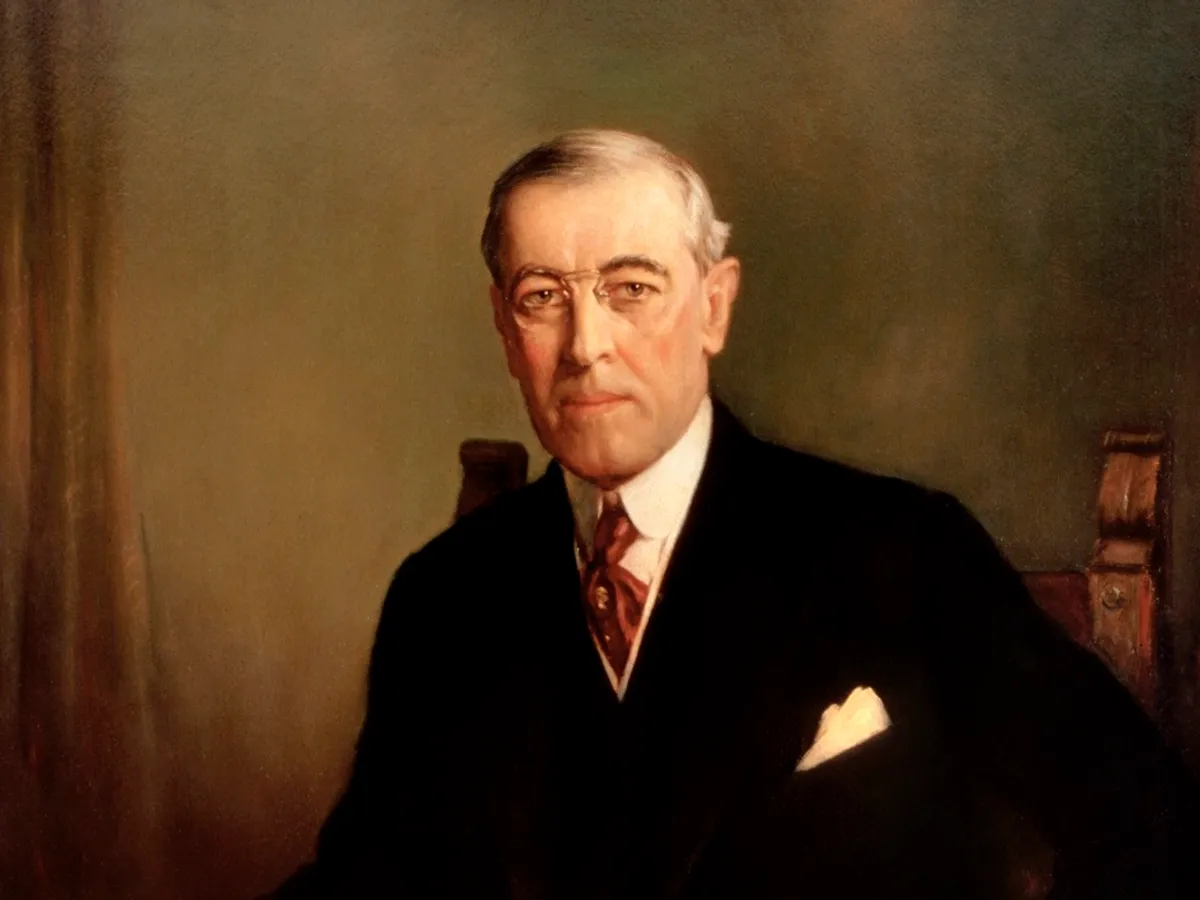 Președintele SUA Woodrow Wilson