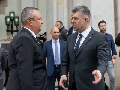 Premierul Nicolae Ciucă și Președintele PSD, Marcel Ciolacu - Foto: Profimedia Images