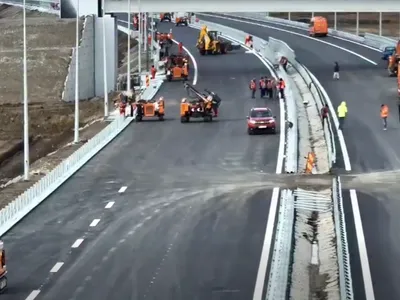 Lotul 1 al Autostrăzii Bacău - Paşcani (A7) - Foto: Captură video Facebook/Cristian Pistol