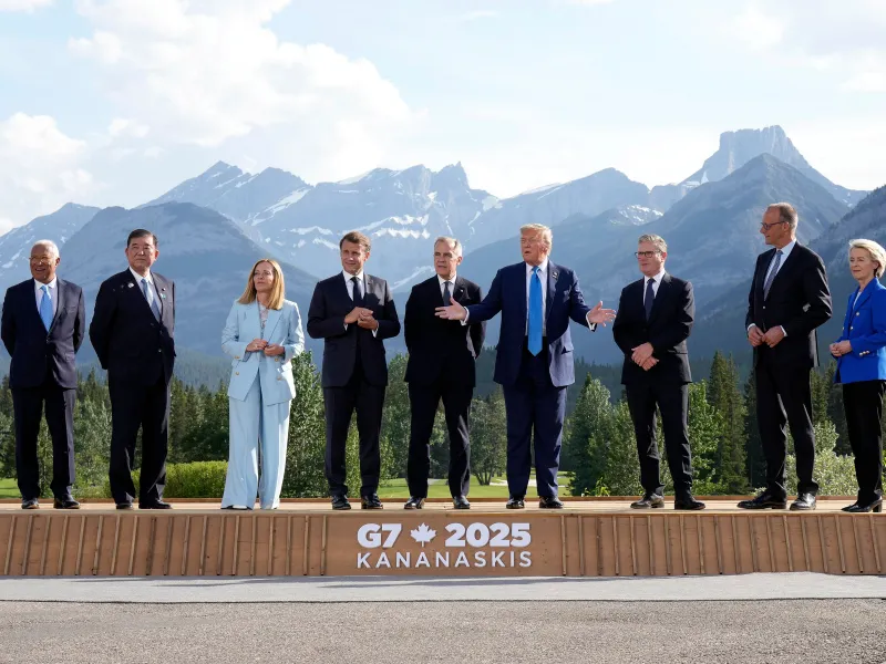 Donald Trump a părăsit mai devreme summitul G7 din Canada. Atenția este pe Israel și Iran Foto: Canadian Press / Shutterstock Editorial / Profimedia