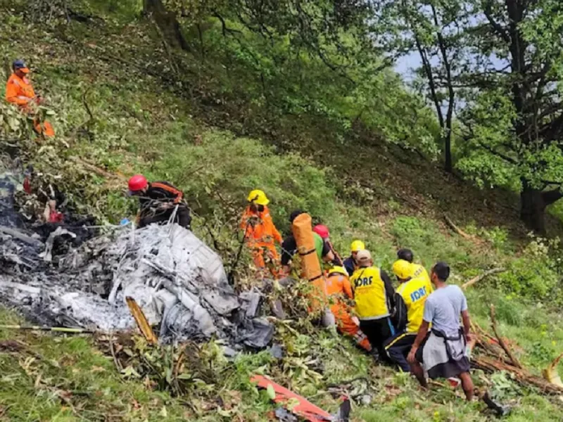 O nouă tragedie aviatică în India. Un elicopter s-a prăbușit într-o pădure. 7 oameni au murit - Foto: PTI