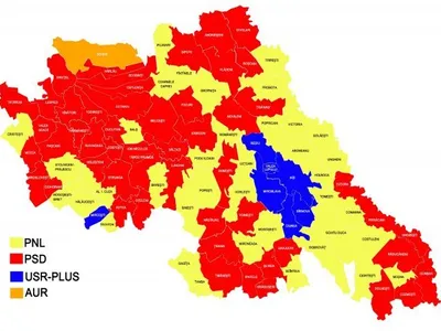Harta votului în Iași/FOTO: ziaruldeiasi.ro