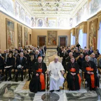 Papa Francisc îi primește în audiență pe seminariștii din Dieceza de Roma, la Vatican - Foto: Profimedia Images