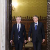 Jens Stoltenberg și Klaus Iohannis, la Palatul Cotroceni- Foto: Presidency.ro