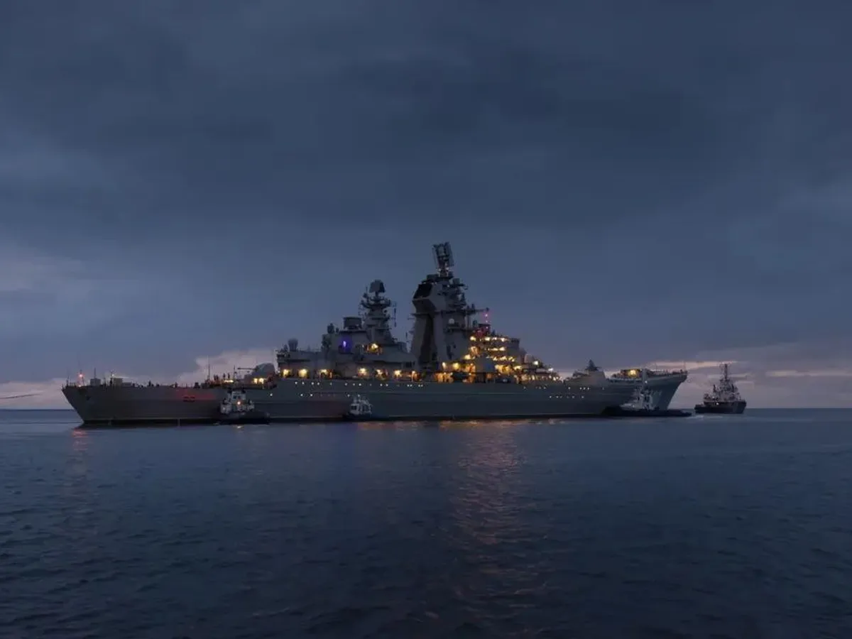 Crucișător nuclear rus - Foto. X /(Imagine cu rol ilustrativ)