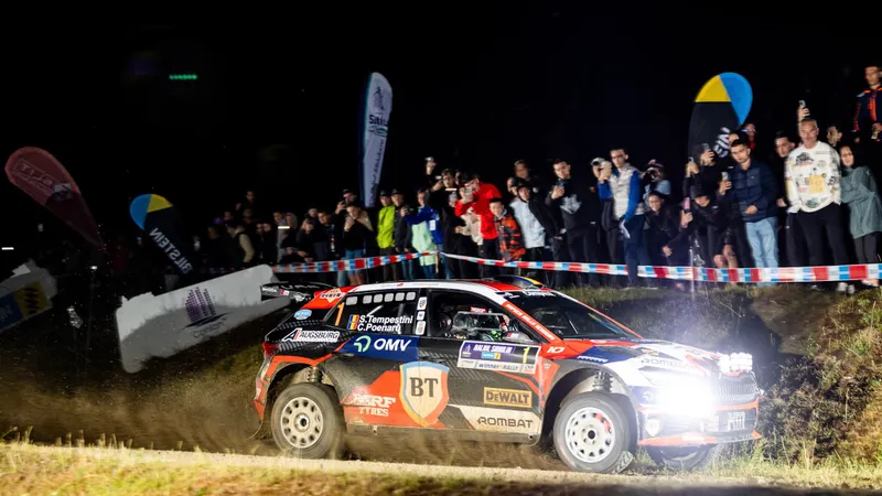 Campionul Simone Tempestini a câștigat „en fanfare” Raliul Sibiului. Avans de aproape 3 minute - Foto: Facebook / Raliul Sibiului