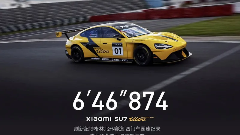 O mașină electrică chinezească de familie, mai rapidă pe Nürburgring ca Lamborghini Huracan - Foto: Xiaomi