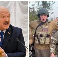 Lukașenko și Prigojin cu un soldat, imagine cu caracter ilustrativ - Foto: Colaj/ Profimedia Images