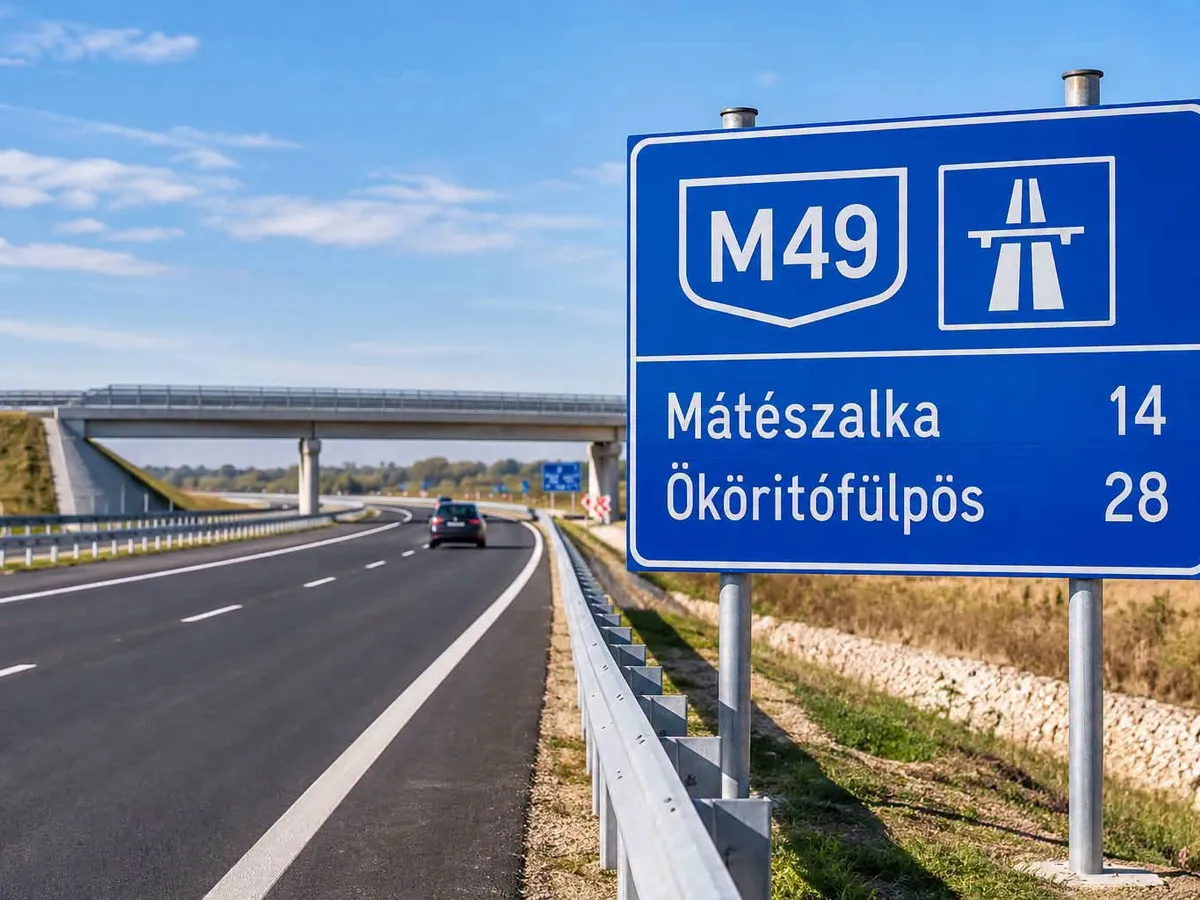 Ungaria a dat în trafic primul segment al autostrăzii M49 spre Satu Mare - Foto: Facebook / Kereskényi Gábor