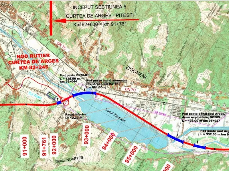 Start la lucrările pentru A1 Pitești-Curtea de Argeș. FOTO: Facebook/Cătălin Drulă