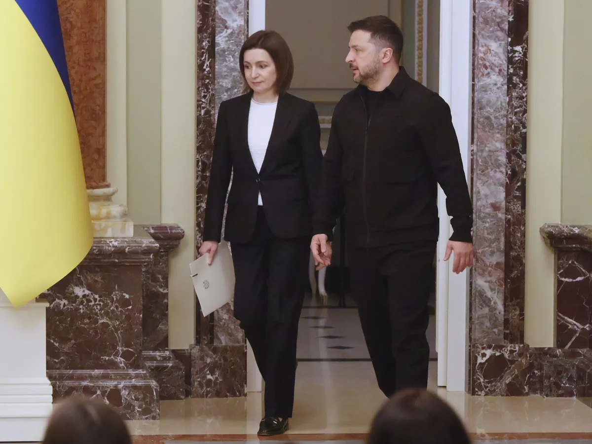 Maia Sandu și Volodimir Zelenski