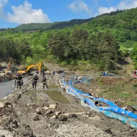 Apa care a inundat Salina Praid ar putea fi folosită pentru un lac artificial. Care este planul Foto: 24NEws