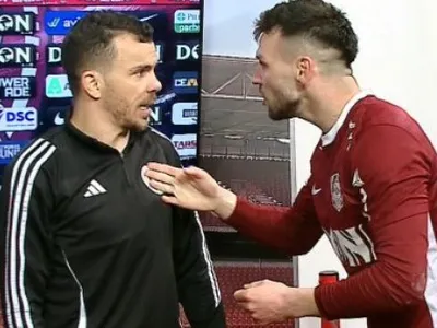 Nu s-a văzut la TV: Cordea s-a dus la Nistor în timpul interviului, după CFR - U Cluj! Ce a urmat