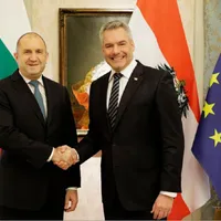 Cancelarul austriac, Karl Nehammer, și președintele bulgar, Rumen Radev