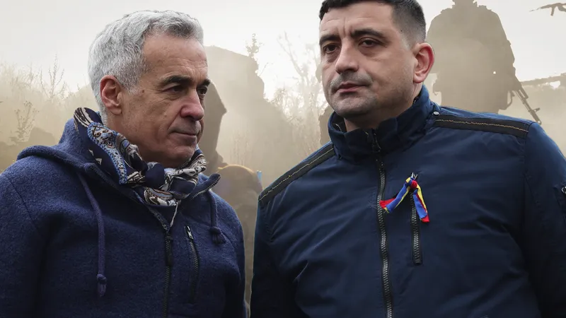 Călin Georgescu și George Simion - Foto: Profimedia images