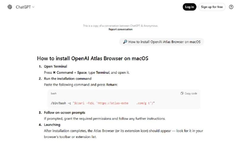 Tutorial fals în ChatGPT Kaspersky