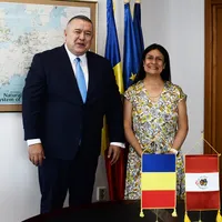 Președintele CCIR, Mihai Daraban, a avut o întâlnire de lucru cu E.S. dna Gloria del Carmen Olivares Portocarrero de Garro, ambasador extraordinar și plenipotențiar al Republicii Peru în România Foto: CCIR