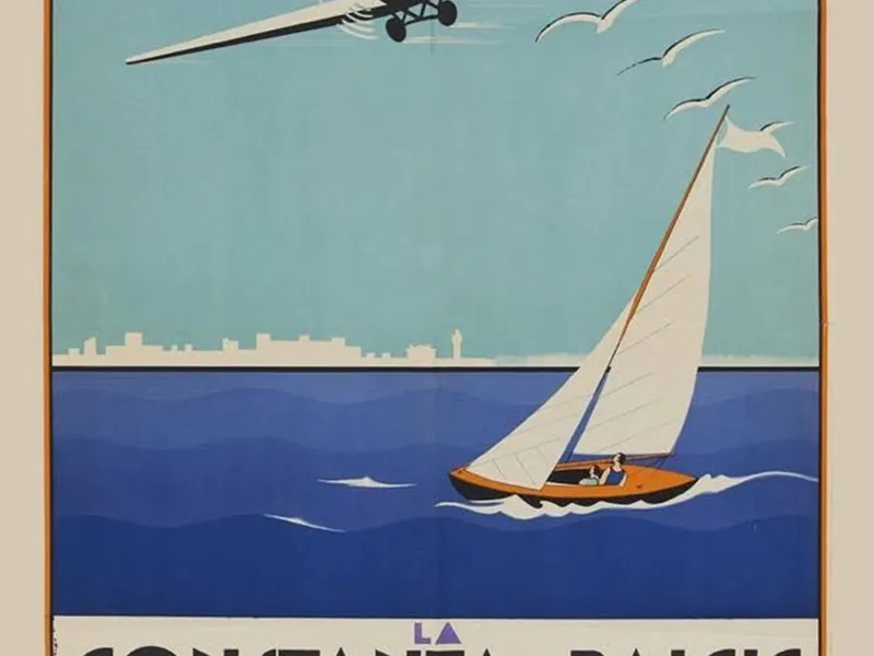 În anii ‘30-‘40 românii mergeau cu avionul de la Constanța la Balcic. Biletul? 50% cât la tren - Foto: Facebook / Vocea Dobrogei