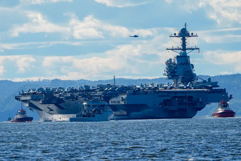 Cel mai mare portavion al SUA, USS Gerald Ford - Foto: Profimedia Images
