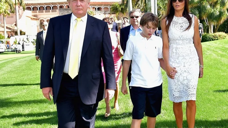 Familia Trump, la Mar-a-Lago Club , din Florida Foto: Guliver/ Getty Images