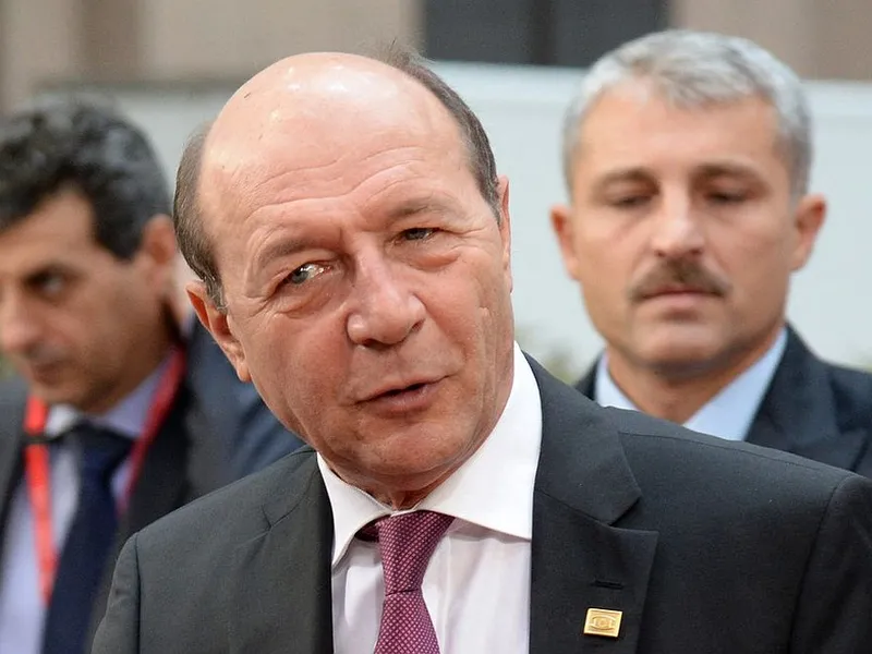 Preşedintele Traian Băsescu ajunge la a doua zi a Summitului European de la Bruxelles, în 2014 - Foto: Profimedia Images