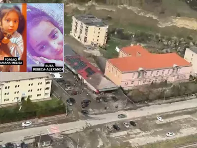 Cele două fetițe căutate cu ajutorul unui elicopter - Foto: IGAv/IGPR