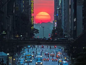 ''Manhattanhenge'' - Foto: Los Angeles Times