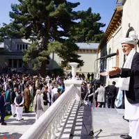 Trei rachete au țintit palatul prezidențial de la Kabul, unde Ashraf Ghani ținea un discurs/FOTO: Facebook/Ashraf Ghani