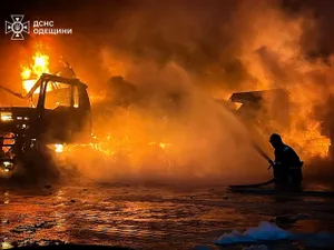 Atac rusesc cu drone la granița României. Tulcenii au resimțit exploziile din porturile ucrainene - Foto: Facebook/Volodimir Zelenski - Caracter ilustrativ