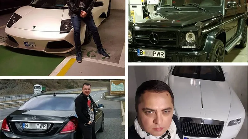 O parte din mașinile de lux ale lui Edy Chioru Foto: cancan.ro