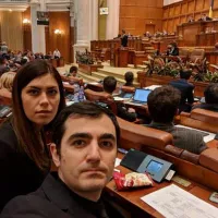 Claudiu Năsui și Cristina Prună, deputați USR // Foto: Facebook