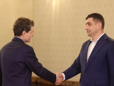 Nicușor Dan și George Simion - Foto: INQUAM PHOTOS / Octav Ganea
