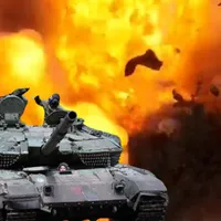 Momentul în care un T-90M rus de 5 mil. $ se sparge în bucăți, lovit de obuz cu uraniu sărăcit - Foto: Profimedia images