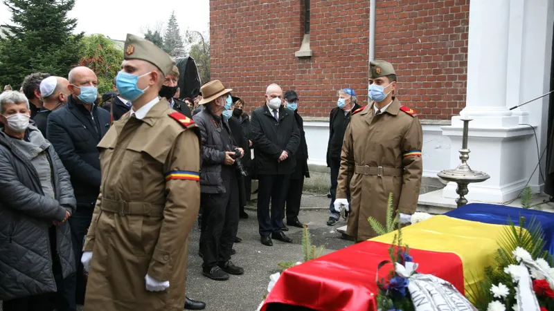 Aurel Vainer, președinte onorific al Federației Comunităților Evreiești, a fost înmormântat marți la Cimitirul Filantropia din București. Sursă imagine: Facebook FCER