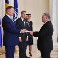 Klaus Iohannis și Adrian Zuckerman/FOTO: news.ro