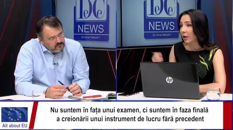 Chirieac sugerează că Clotilde Armand trebuia arestată. Ghinea dă interviuri la site-ul lui Chireac. Captură DCNews