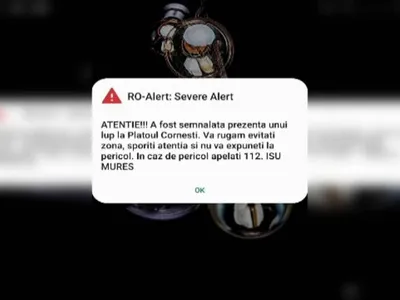 Atenționarea a fost dată duminică, în Târgu Mureș. FOTO: Captură video