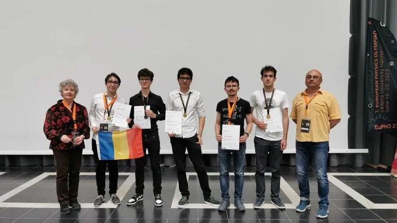 Lotul României la Olimpiada de Fizică din Germania - Foto: Ministerul Educației