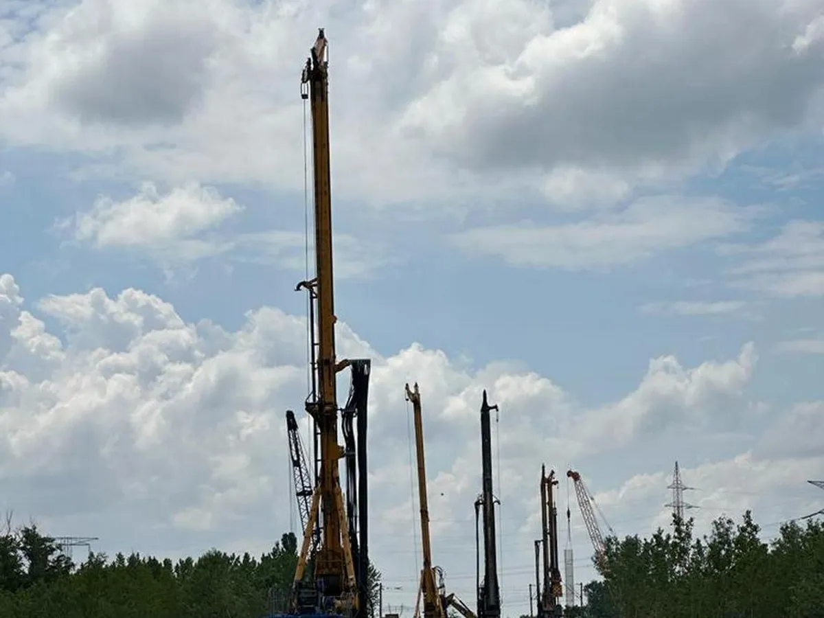 Lucrări pe Drumul Expres Brăila - Galați - Foto: Compania Nationala de Administrare a Infrastructurii Rutiere