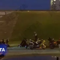 Imagine transmisă de Nexta pe Telegram