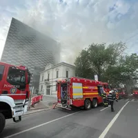 Incendiu puternic la un bloc din Dorobanți - Foto: ISU B-IF