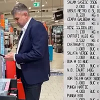Premierul Marcel Ciolacu a transmis, sâmbătă, că a fost la cumpărături şi, cu suma de aproape 100 de lei, a luat ce avea nevoie. Foto: Captură video/Facebook