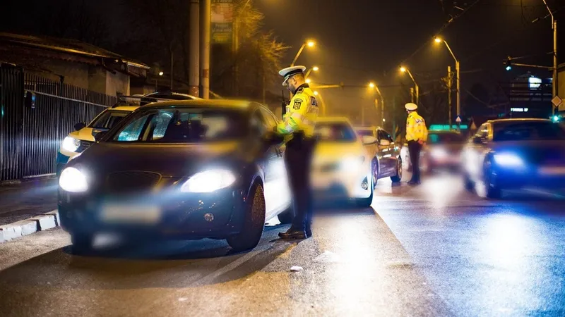 Polițiștii fac o razie pe stradă Foto: Facebook/Poliția Capitalei