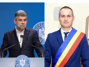 Ciolacu și primarul Petre - Foto: Colaj